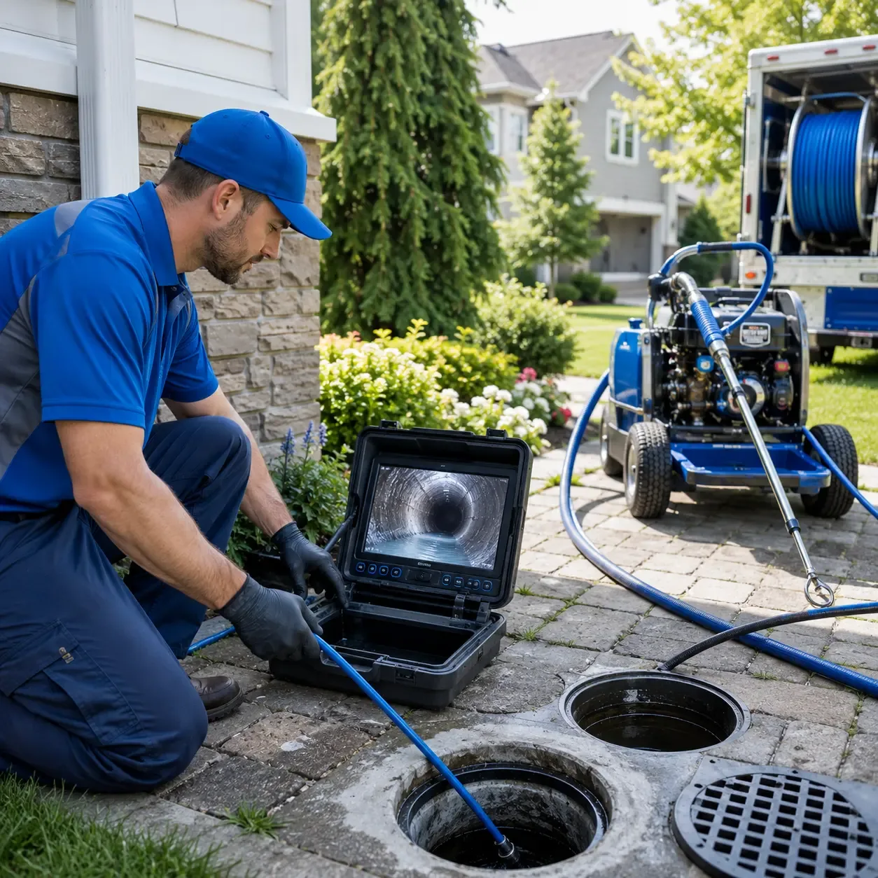 Outdoor drain cleaning professionals serving West Fairlee, VT