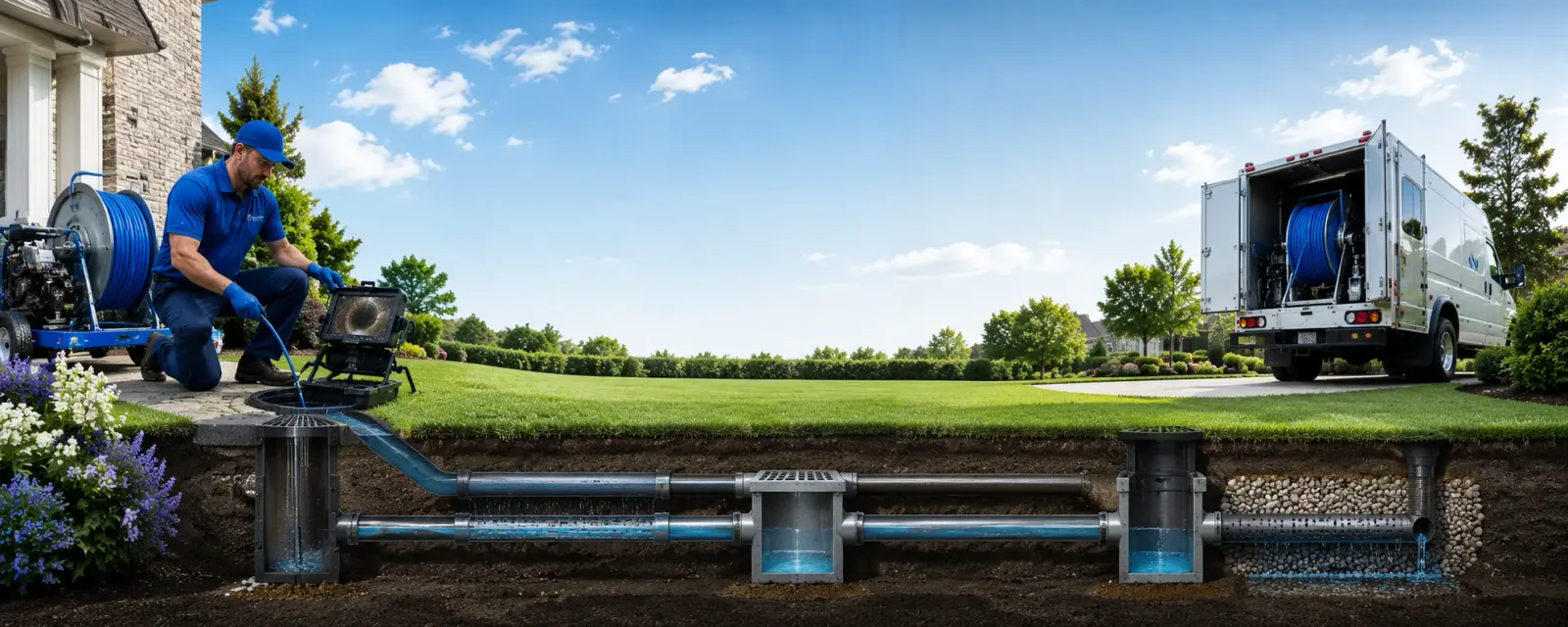 Outdoor drain cleaning information for West Fairlee, VT